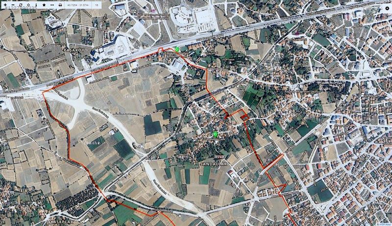 Satılık Ticari Arsa 525 Metrekare Bolu Merkez Sandallar