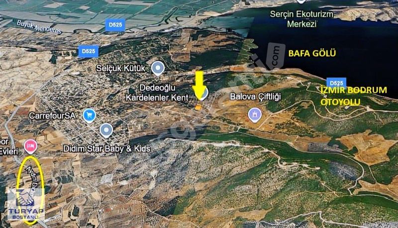 Didim Akyeniköy Kardelen Arsalarında Satılık Villa Arsası