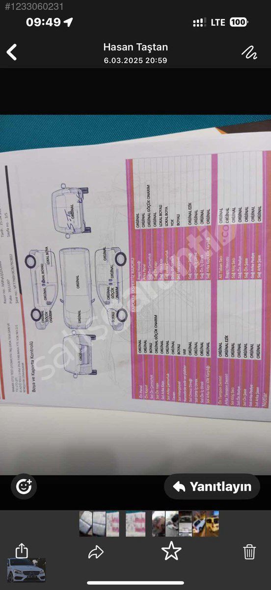 Hatasız Berlingo HD Ekran Geri Görüş Kamera