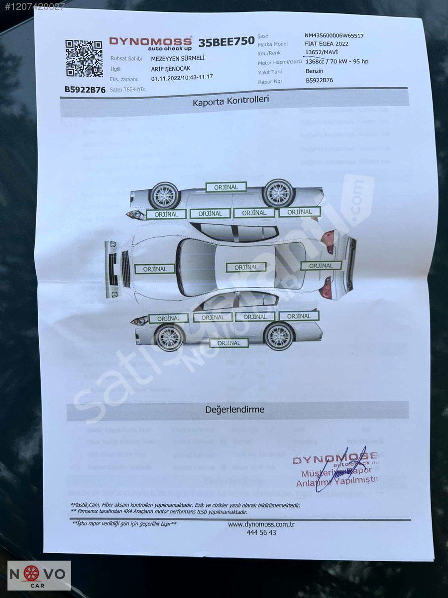 Fiat EGEA 1.4 Fire Active Urban 2022 ModeL ( Hatasız )