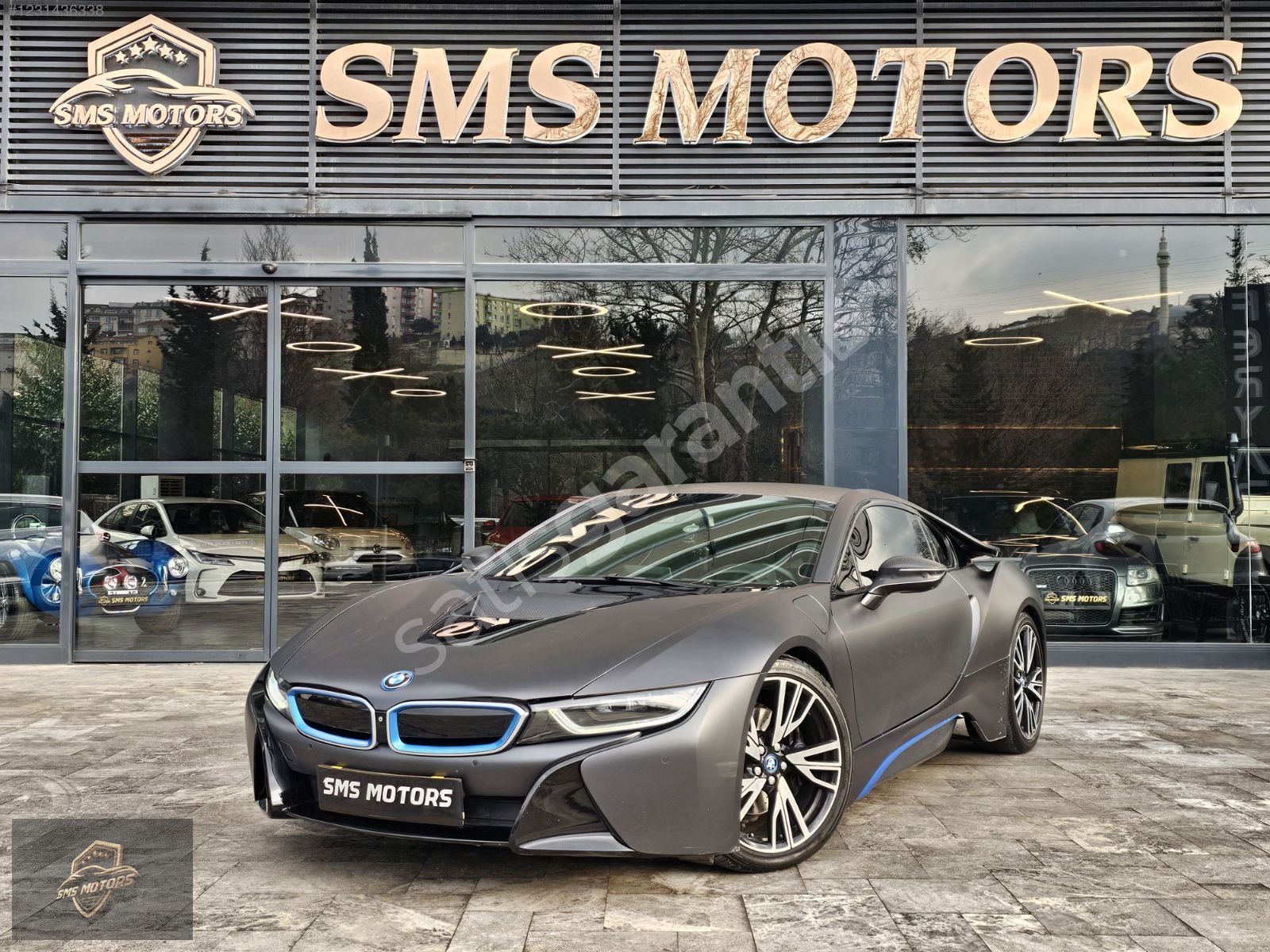 SMS MOTORS 2015 BMW İ8 PREMİUM TECHNO HEAD UP-ISITMA-E.KLTK-360°