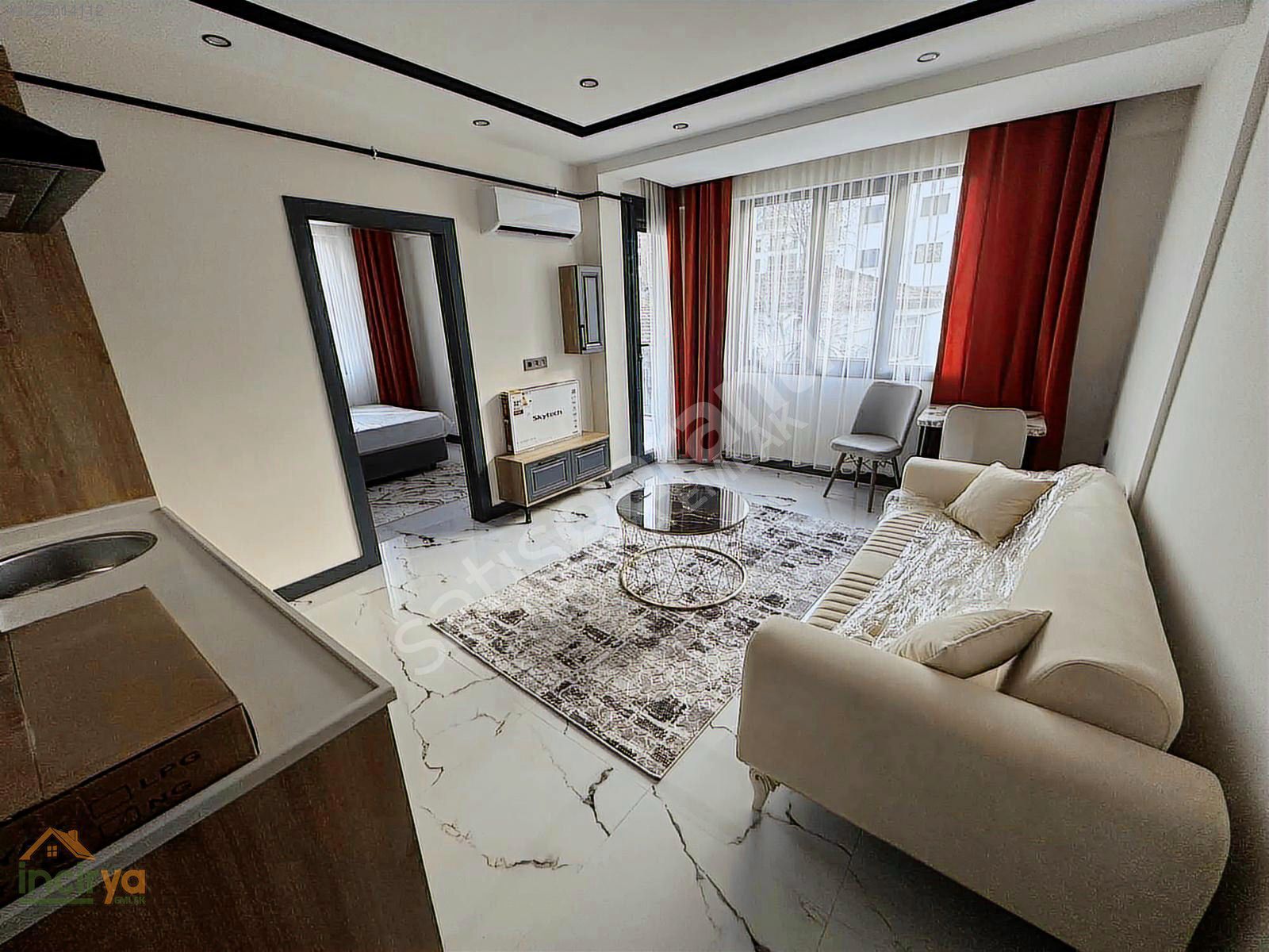 GERZELE MAHALLESİNDE FULL EŞYALI 1+1 LÜKS SUİT DAİRELER