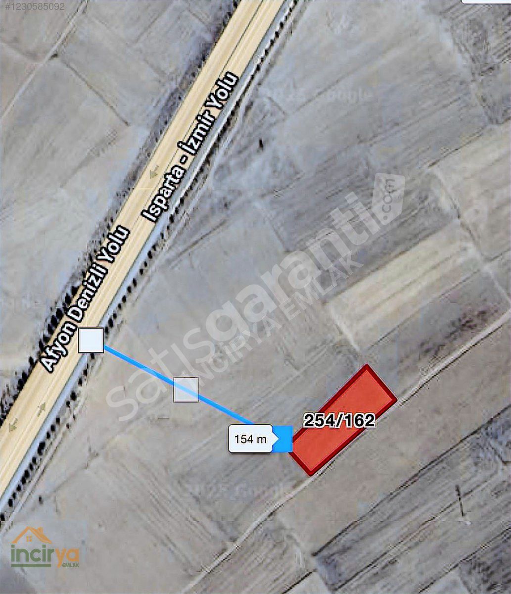 DAZKIRI ESENTEPEDE ORGANİZE SANAYİ BÖLGESİ ALTINDA 2.500m2 TARLA