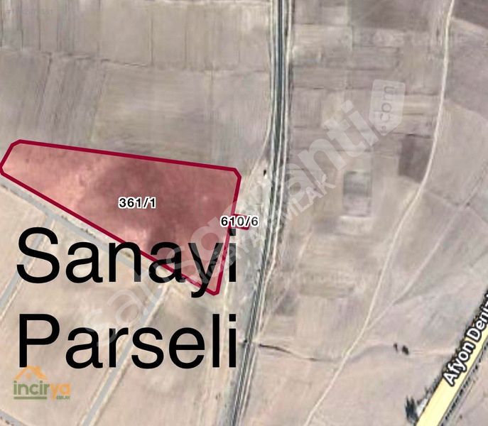 İNCİRYADAN DAZKIRI ORGANİZE SANAYİ BÖLGESİ 4 KAT %35 İMARLI ARSA