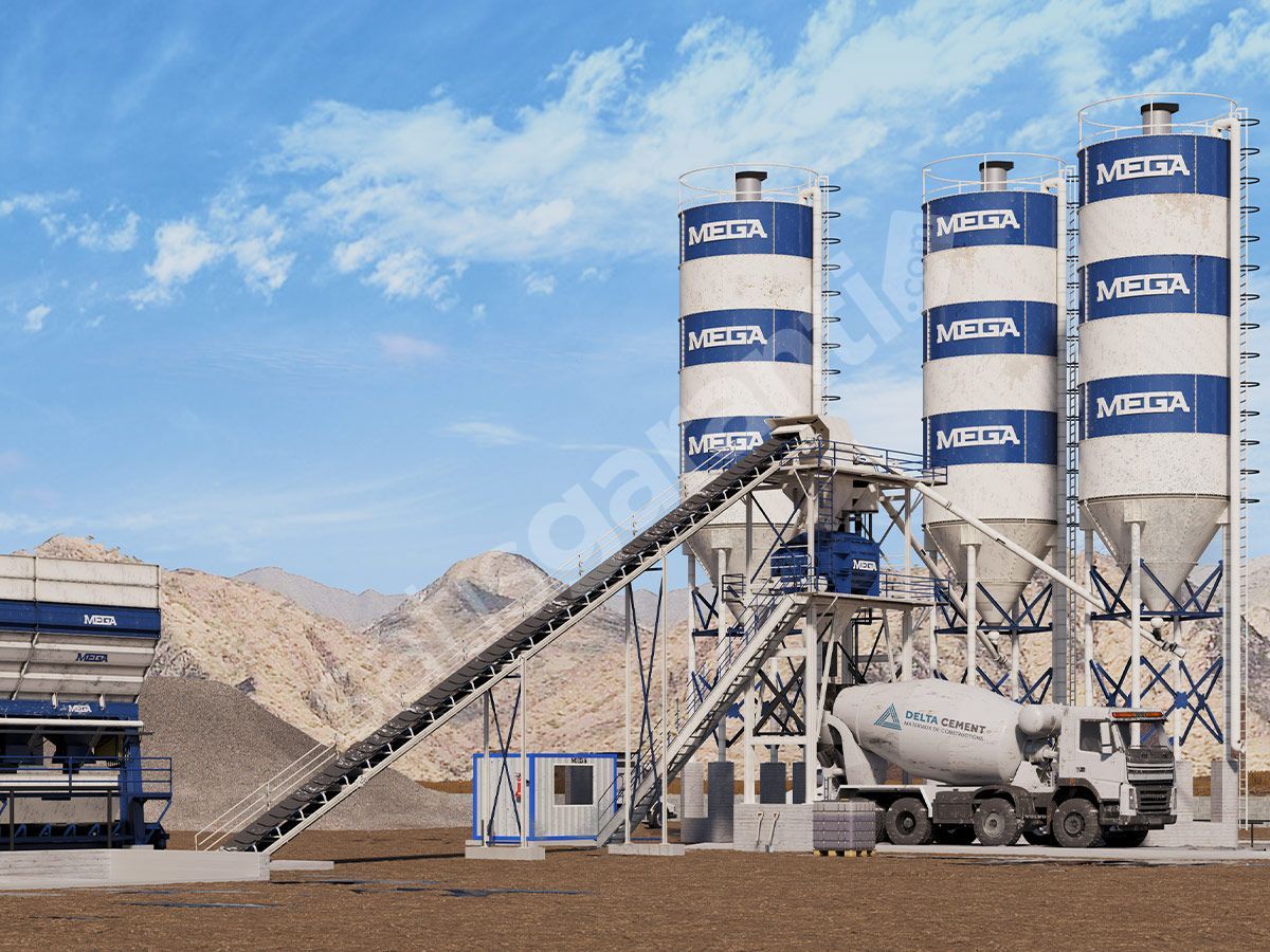 BETON SANTRALİ 90 m3 - TWINSHAFT MİKSER (İTALYAN)
