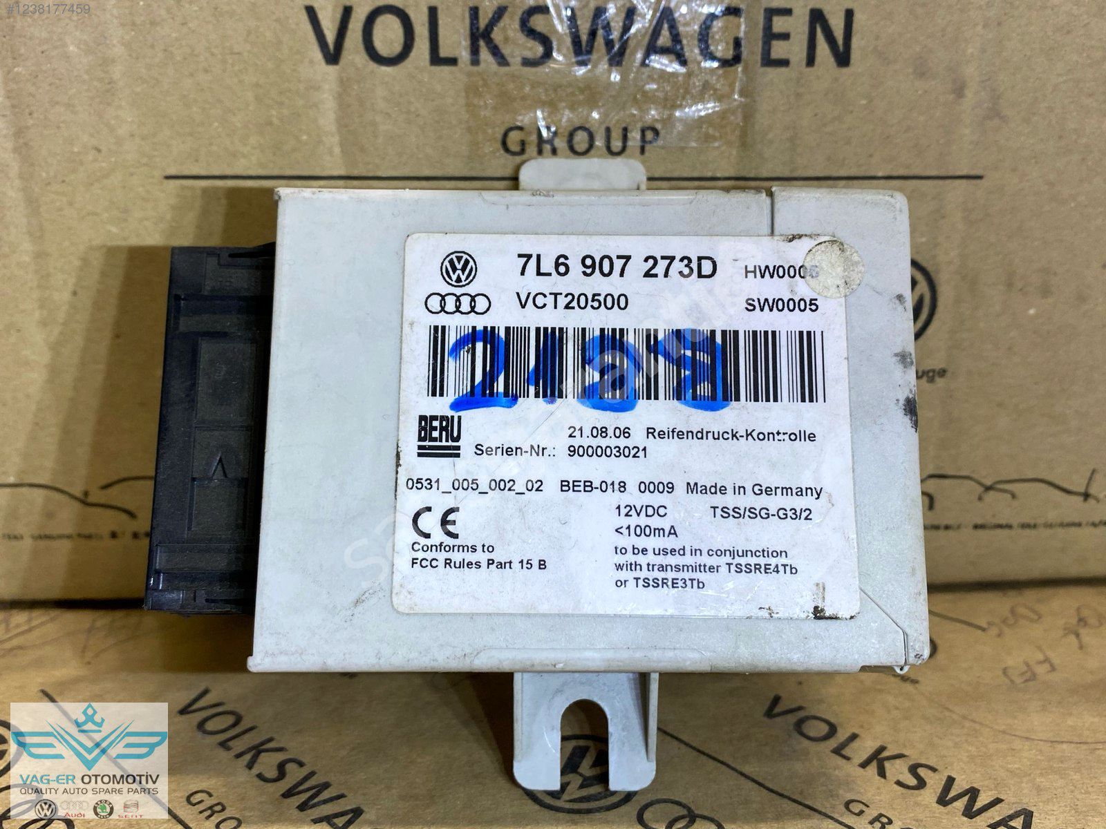 VW TOUAREG LASTİK BASINCI KONTROL ÜNİTESİ BEYNİ BEYİN 7L6907273G