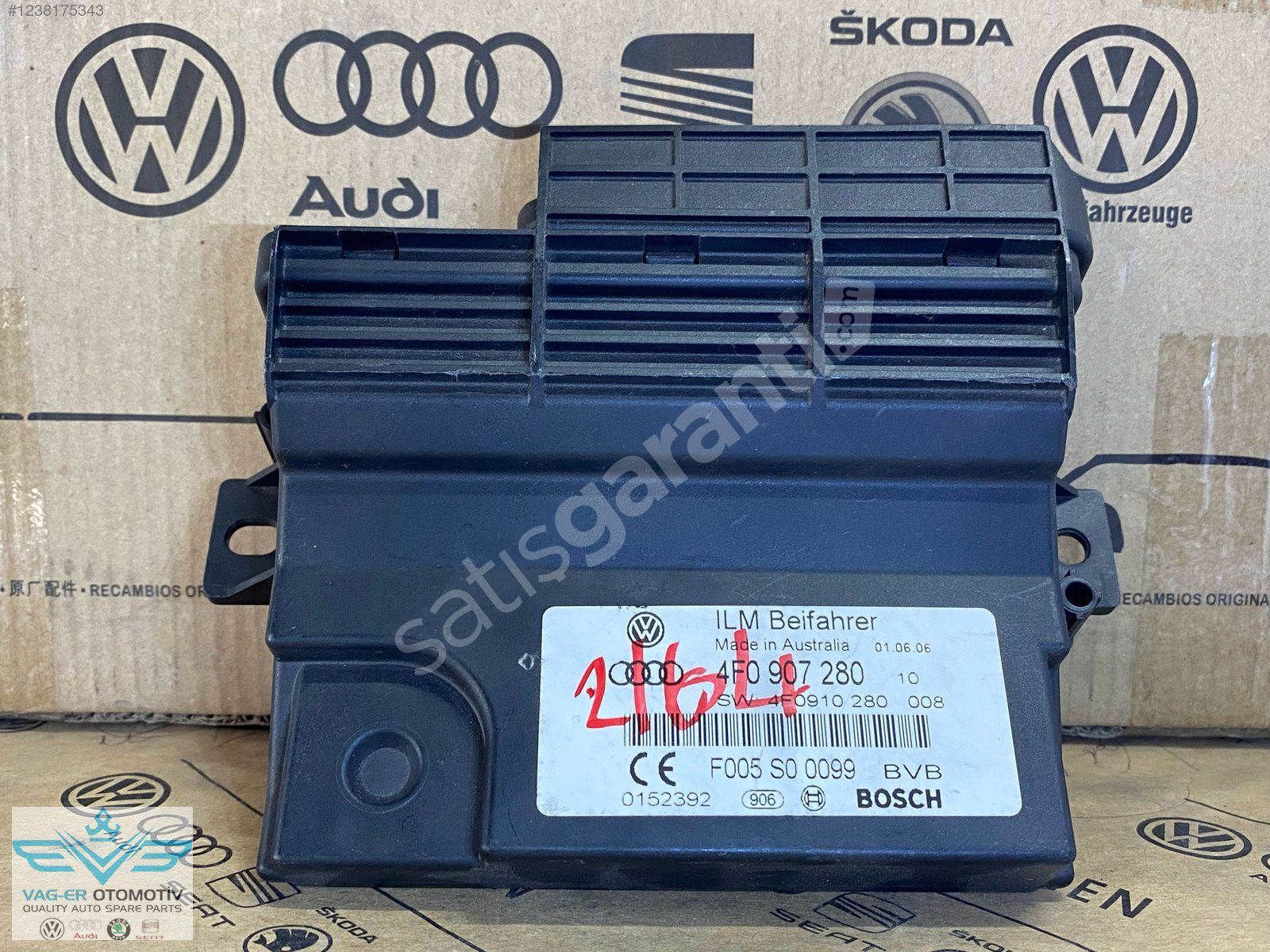 A6 2005-2011 MERKEZİ ELEKTRİK KONTROL ÜNİTESİ BEYNİ 4F0907280B