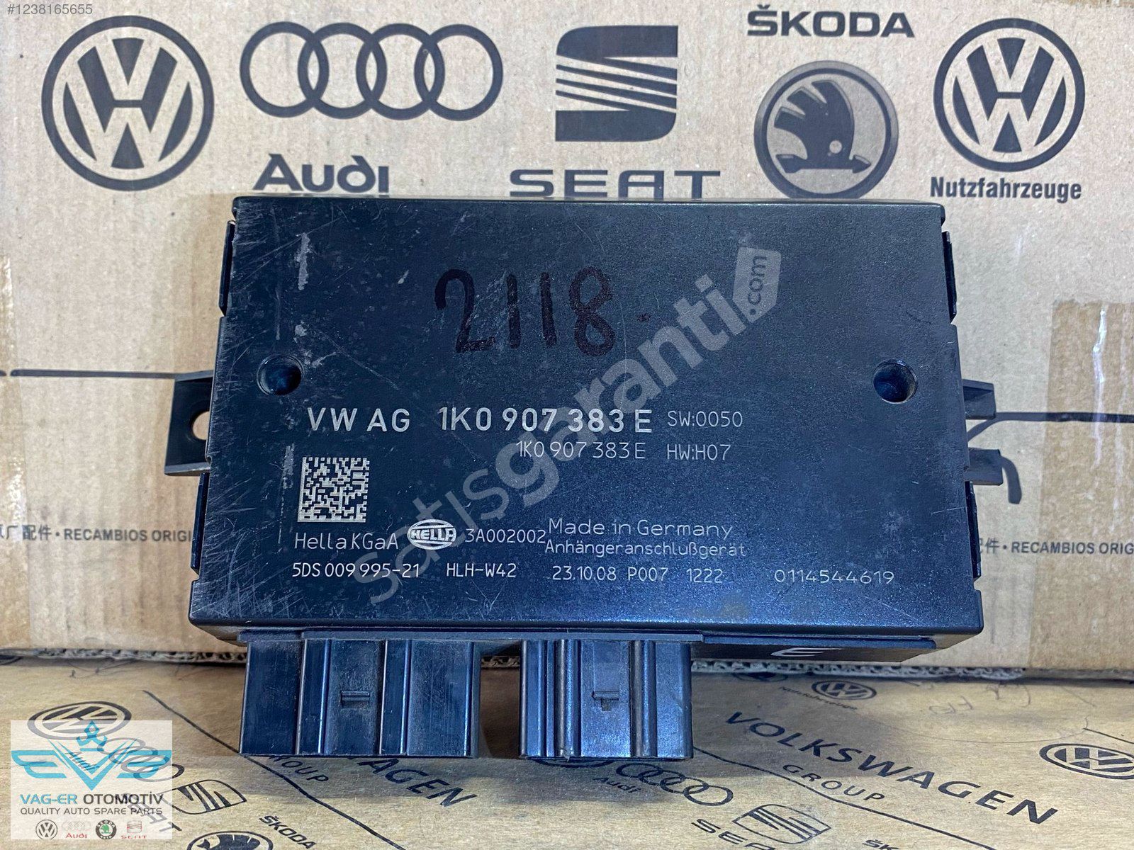 TRANSPORTER T5 RÖMORK ALGILAMA KONTROL ÜNİTESİ BEYNİ 1K0907383E