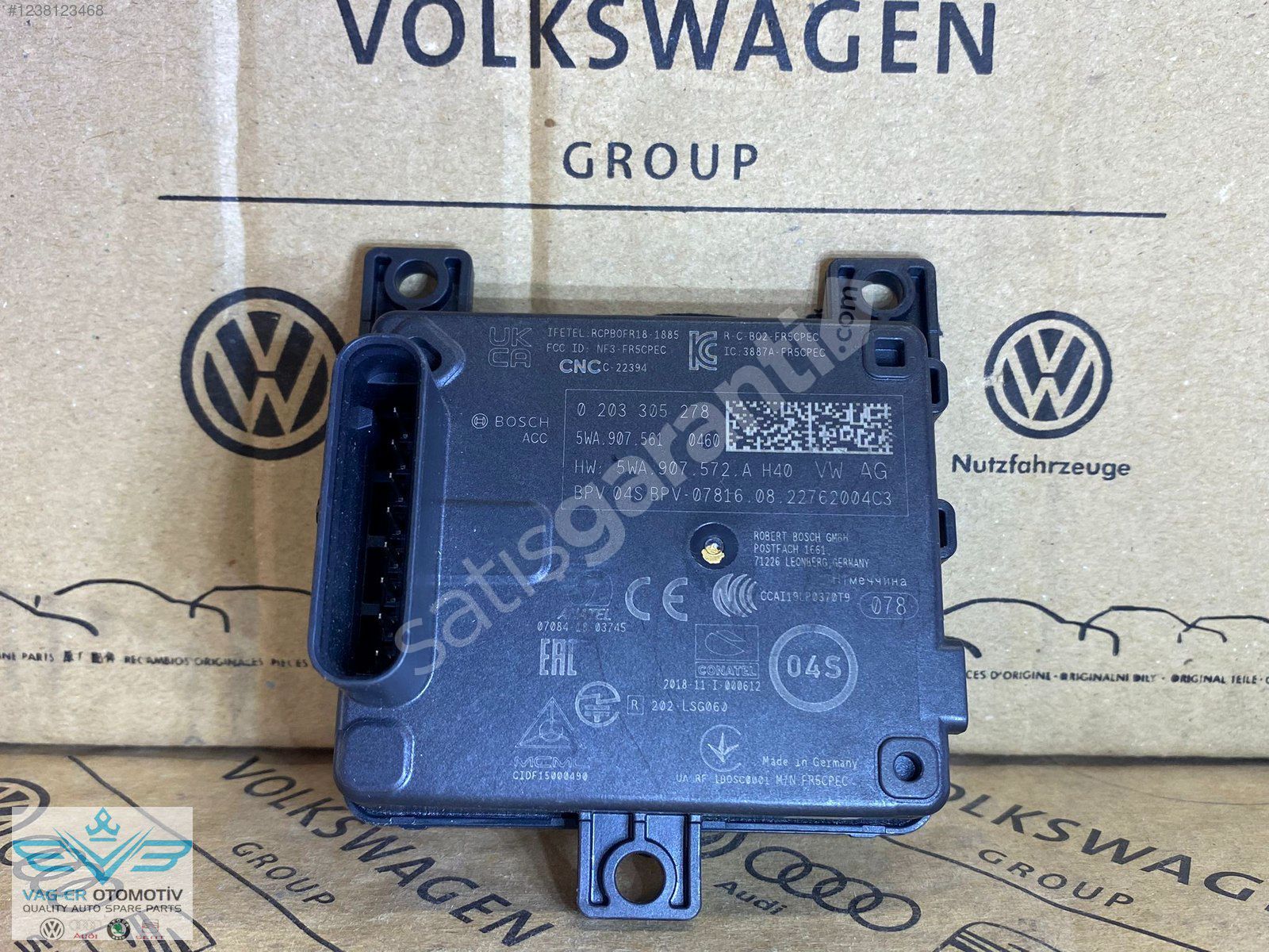 AUDİ A3 ACC RADAR SENSÖRÜ BEYNİ BEYİN MODÜLÜ 5WA907561 SIFIR