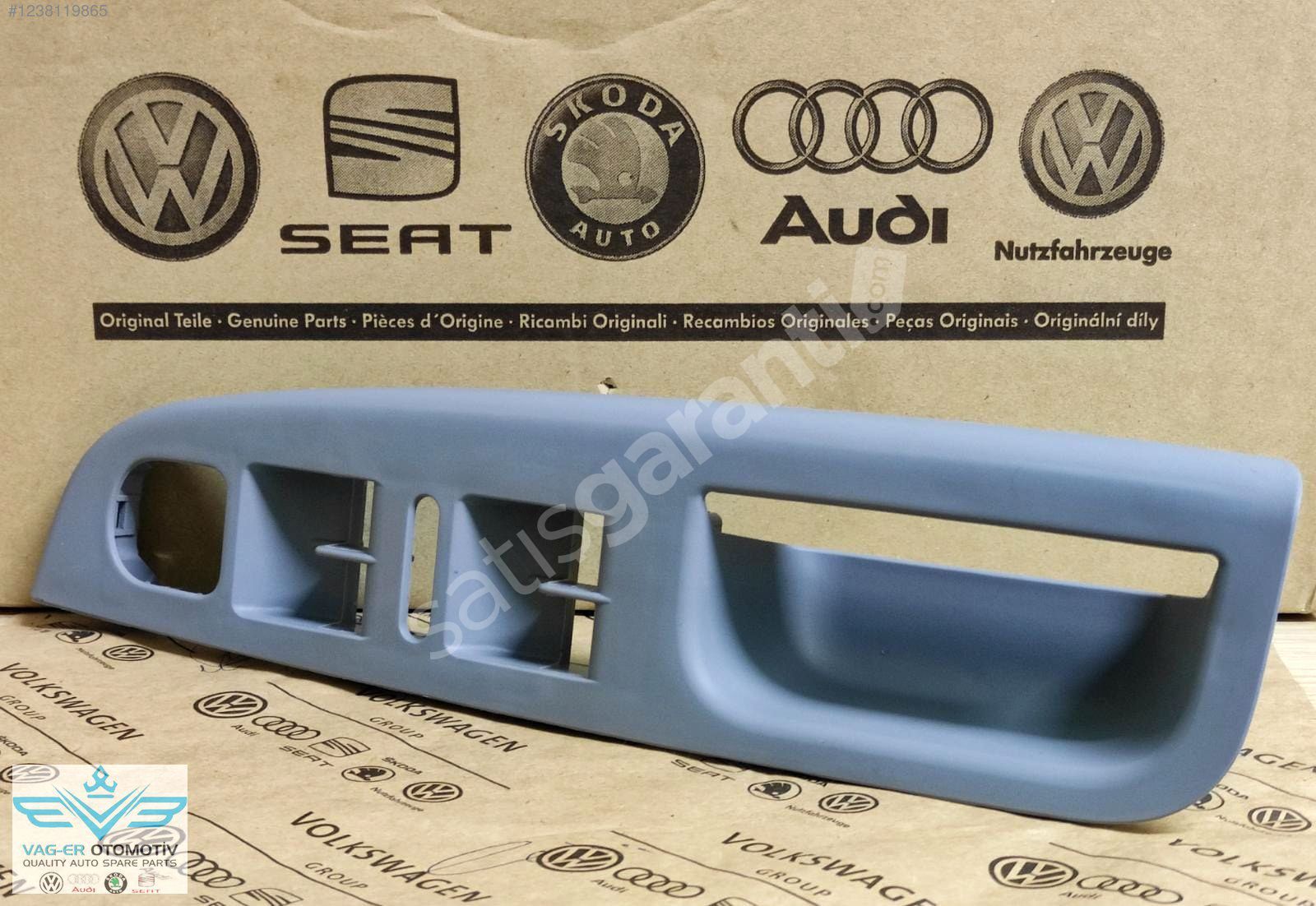 JETTA 2006-2011 ÖN SOL CAM DÜĞME YUVASI BRAKETİ ÇERÇEVESİ GRİ