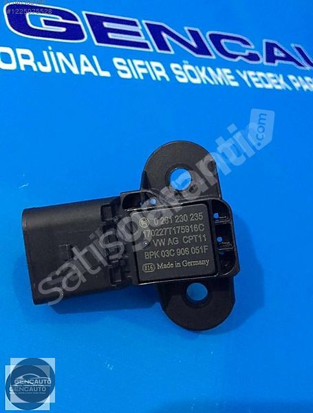 VW GOLF JETTA EMME MANİFOLD BASINÇ SENSÖRÜ SÖKME ORJ 03C906051 F