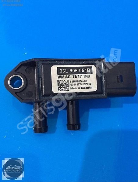 VW GOLF JETTA EGZOZ BASINÇ SENSÖRÜ SÖKME ORJİNAL OEM 03L906051 B