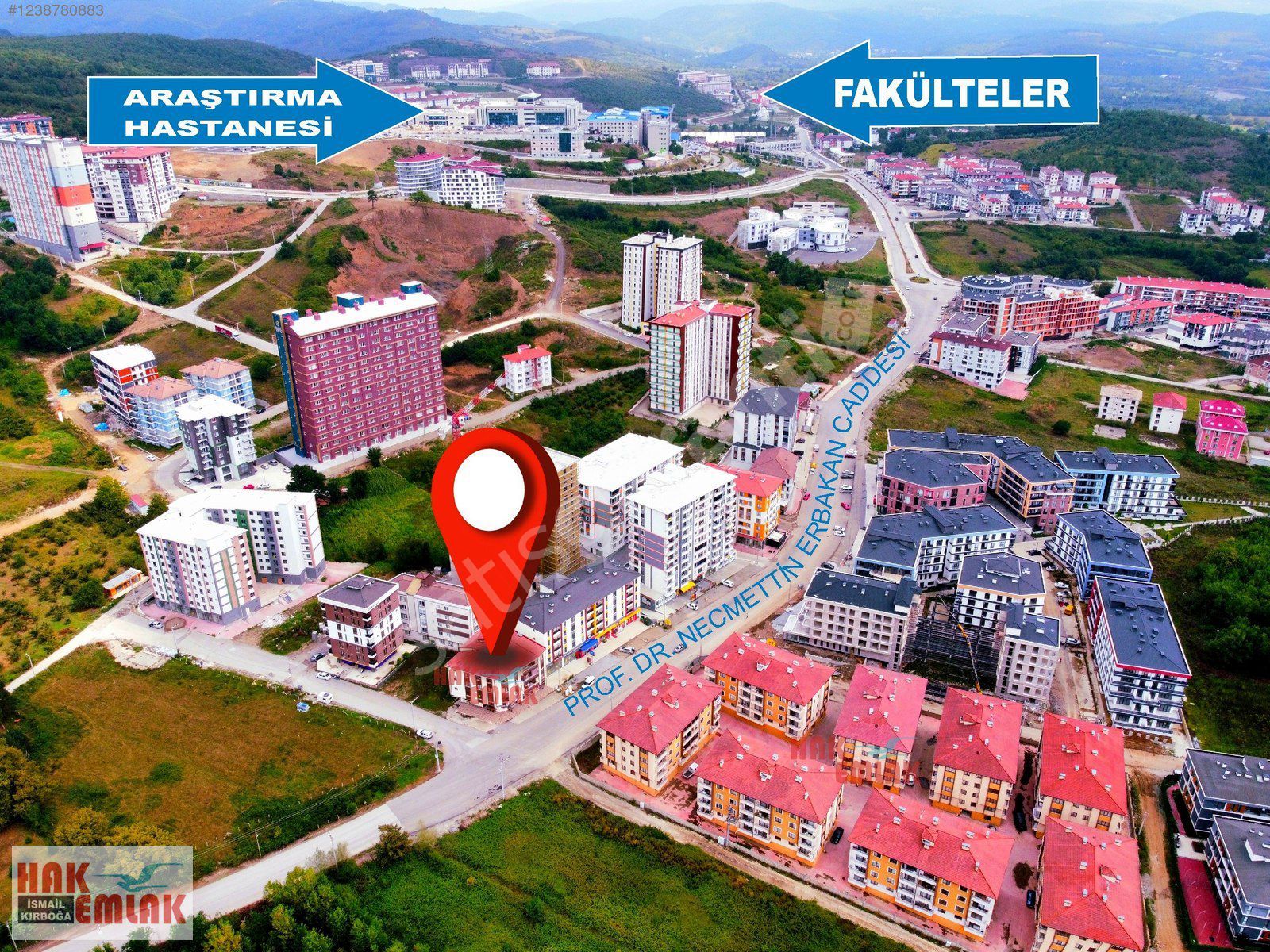 Hak Emlak'tan Şehit Murat Demir Mah.de Satılık 1+1 Eşyalı Daire