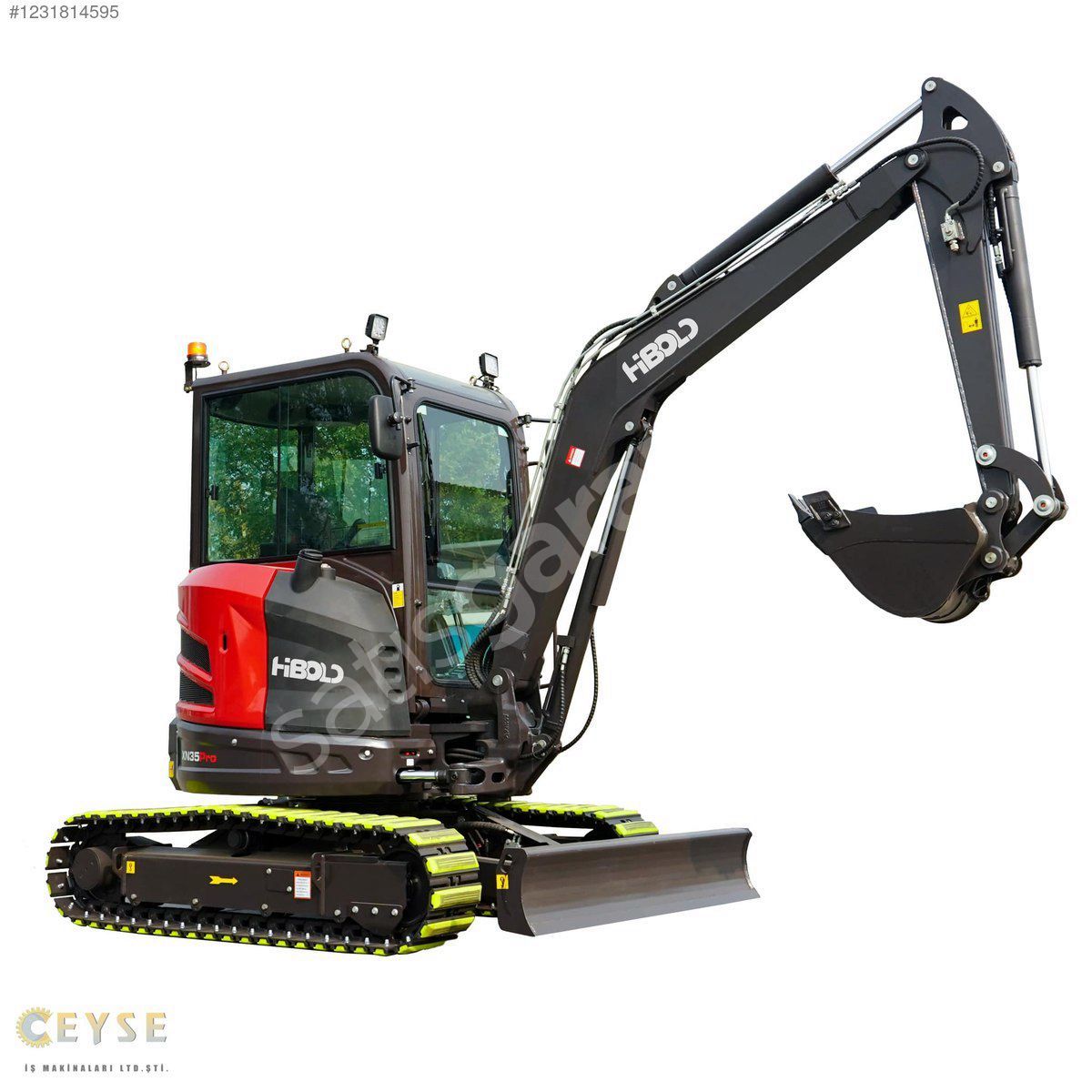 HIBOL XN35PRO KABİNLİ ÇELİK PALETLİ KUBOTA MOTORLU EKSKAVATÖR