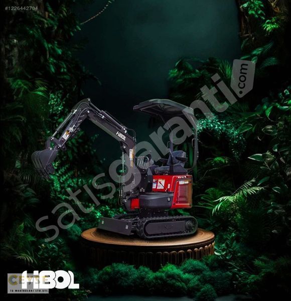 HIBOL KS12/9 3 SİLİNDİR KUBOTA 14 HP MOTOR 1,2 TON MİNİ KAZICI