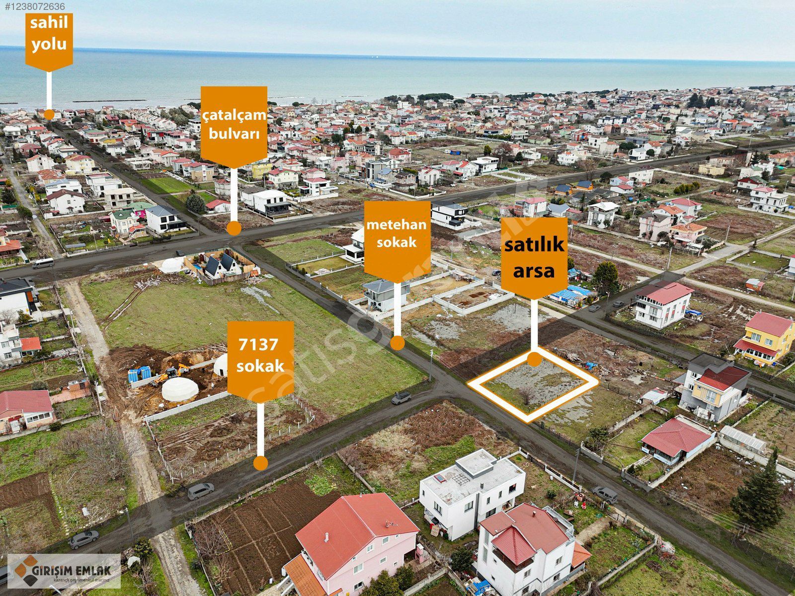 DENİZ TARAFINDA KÖŞE BAŞI 373 M2 SATILIK ARSA