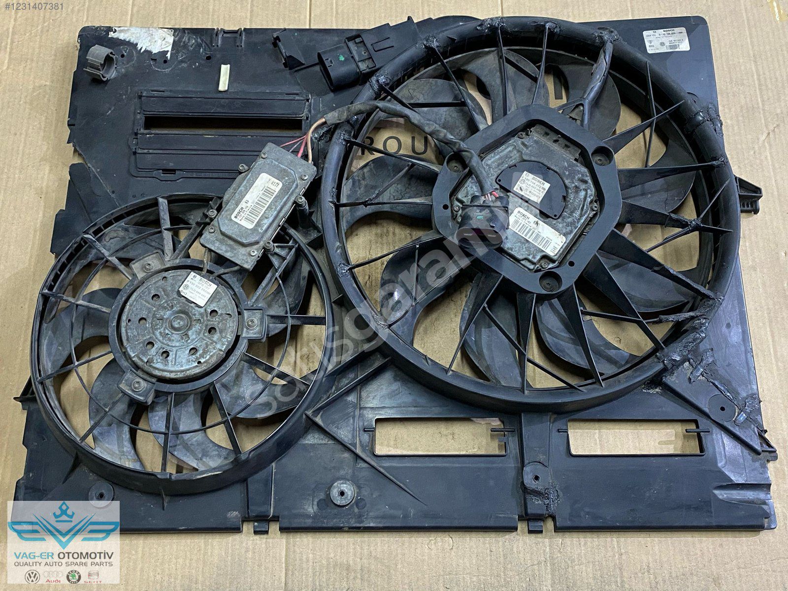 AUDİ Q7 TOUAREG CAYANNE FAN DAVLUMBAZI FAN MOTORU SET 7L0959455G
