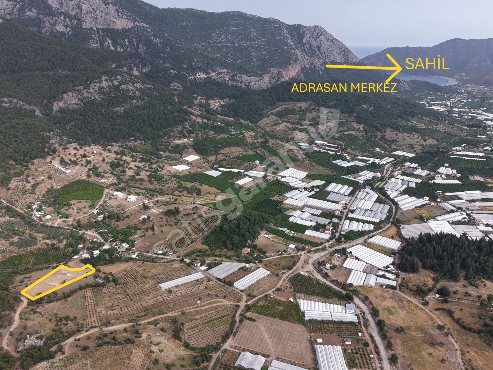 BMK DAN ANTALYA KUMLUCA ADRASANDA DEV YATIRIMLIK ARSA