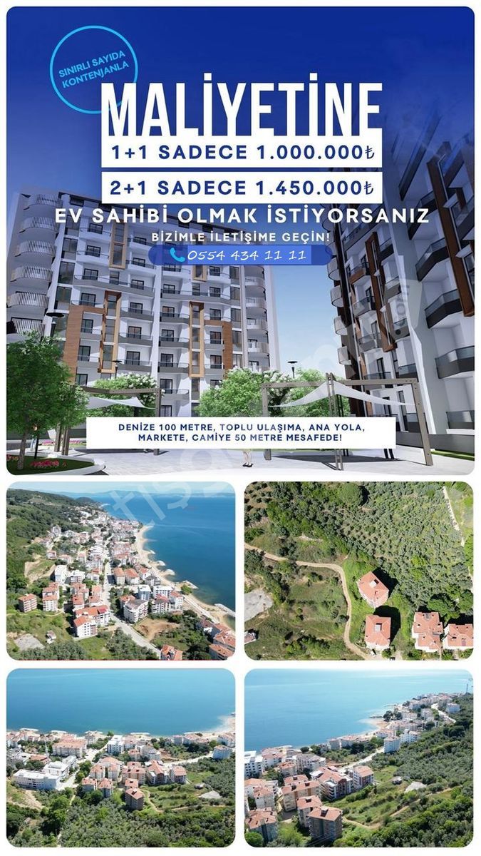Yalova Armutlu'da Projeden Satılık Daire