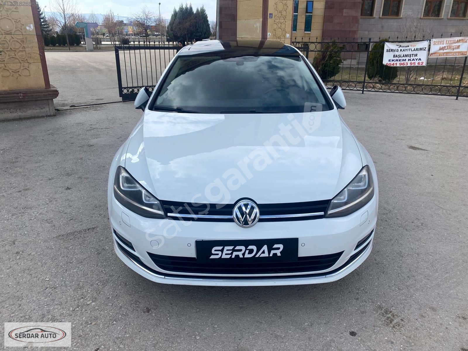 HATASIZ,BOYASIZ VW GOLF 1.6 TDI HIGHLİNE/SUNROFF/BAKIMLI/BEYAZ