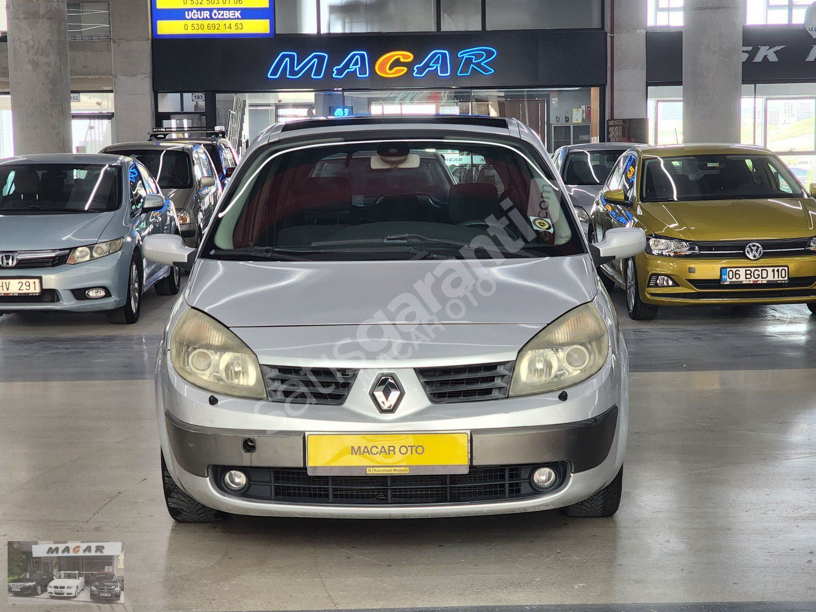 MACAR'DAN 2006 RENAULT SCENIC 1.6 16V DYNAMIQUE BVA OTOMATİK