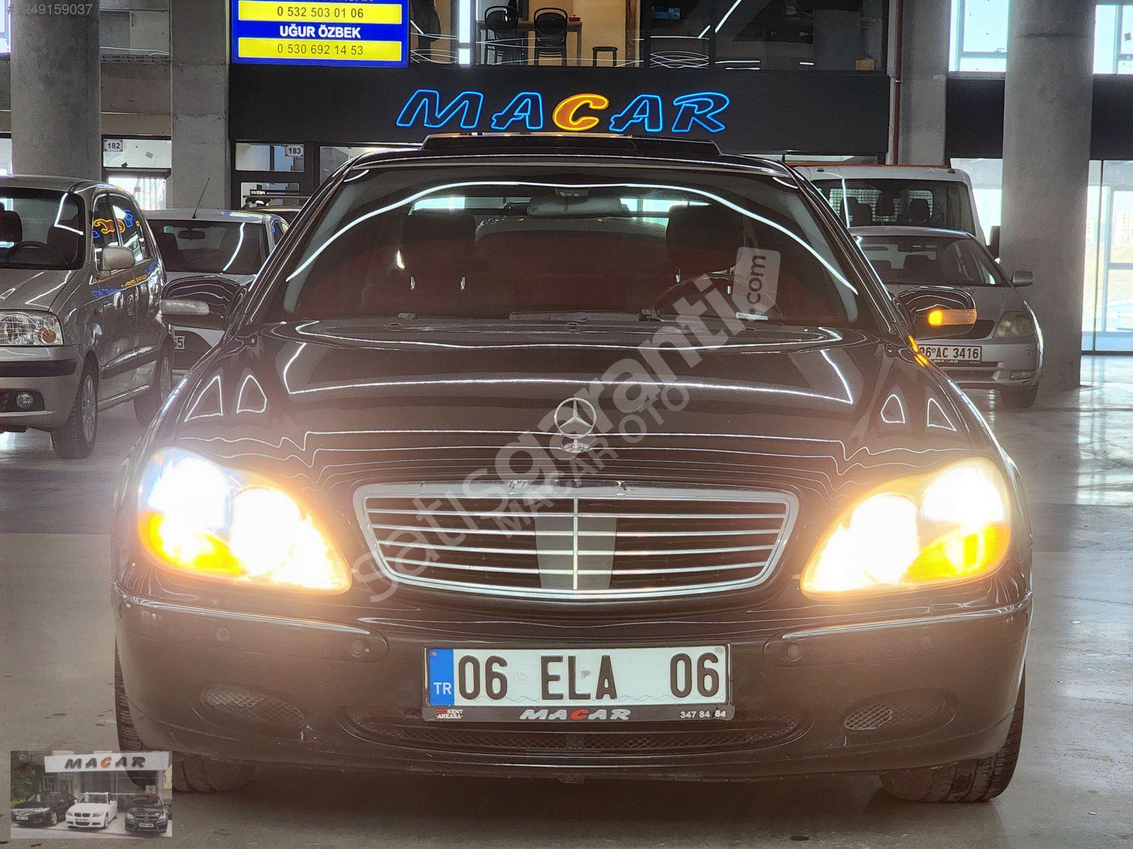 MACAR'DAN 2002 MERC. S320 LONG OTOMATİK FULL+FULL SİYAH EMSALSİZ