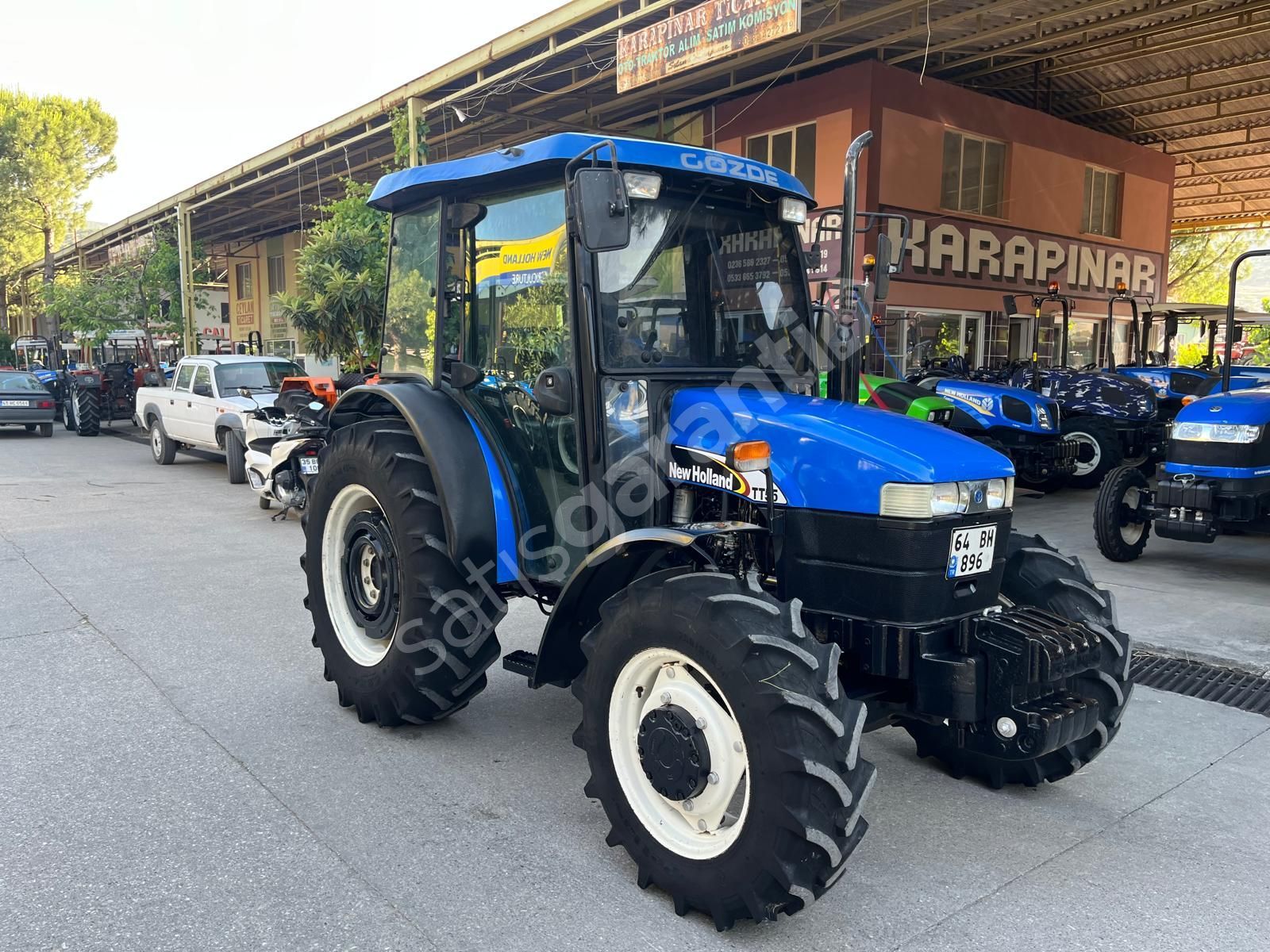 2007, NEW HOLLAND TT 55, ÇEKER, KABİNLİ, ORTADAN VİTES