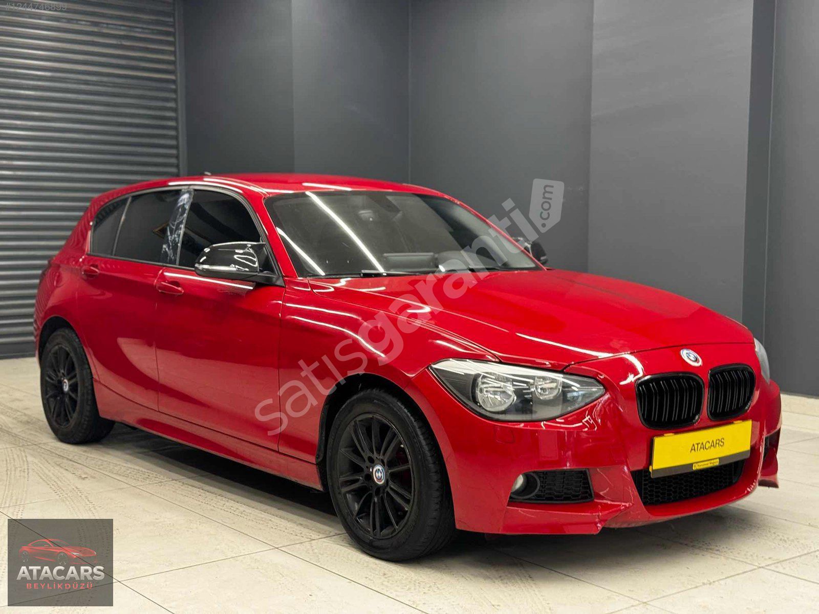 ATA-CARS DÜŞÜK KM OTOMATİK KIRMIZI BMW 1.16İ 12 AY KREDİ İMKANI