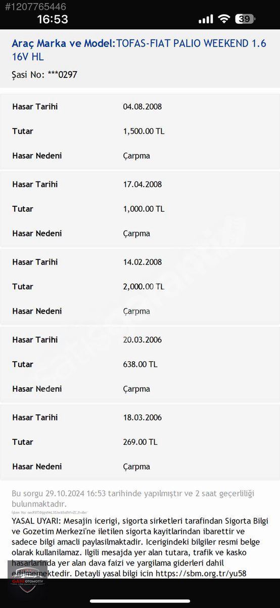 GANİ OTOMOTIV'DEN 2001 PALIO 1.6 16V WEEKEND KLİMALI