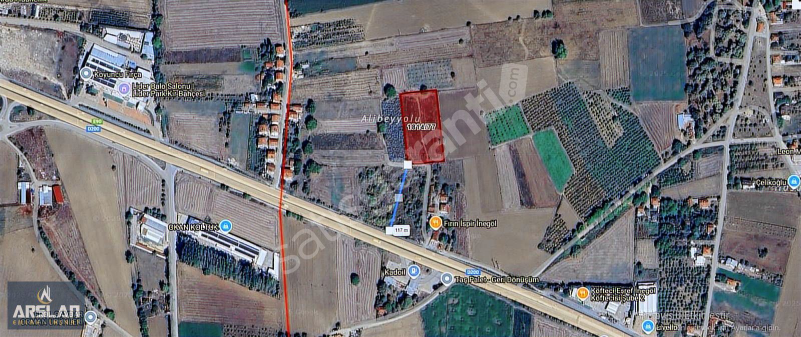 ARSLAN EMLAK'TAN İNEGÖL BİLAL KÖYDE 7613 M² SATILIK TARLA