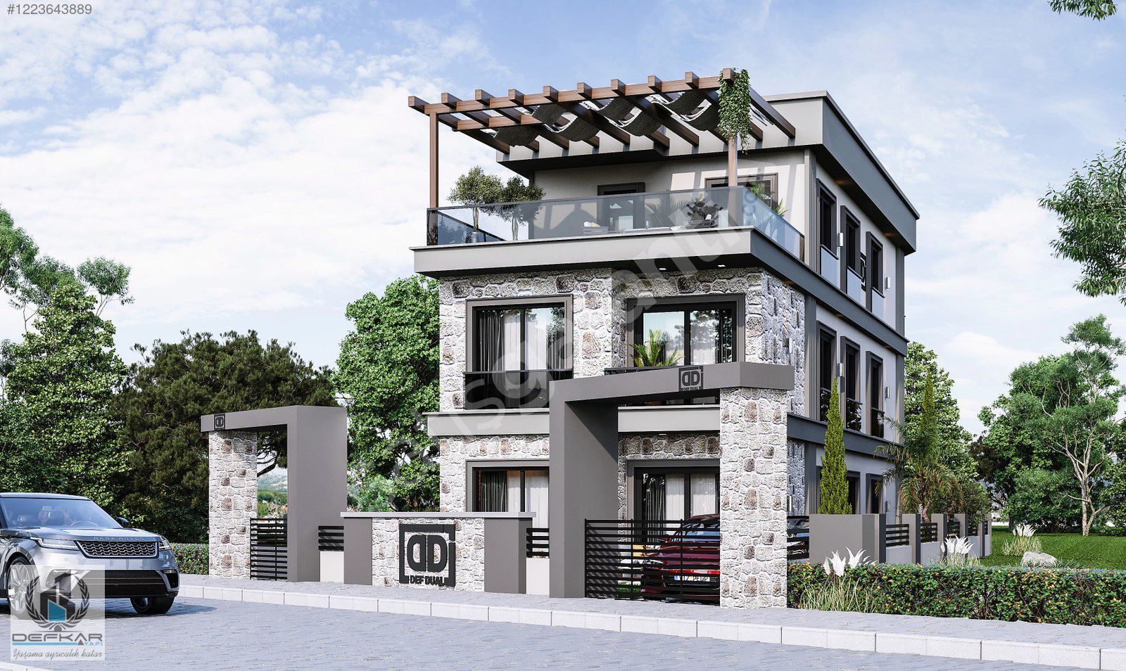 Başiskele Sahilde DEF DUAL Projesi 6+1 497m2 Satılık Villa