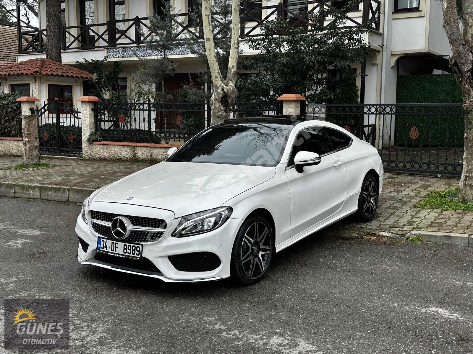 MERCEDES C 180 COUPE AMG SEDEF BEYAZ FULL DOLU HAFIZALI KOLTUK