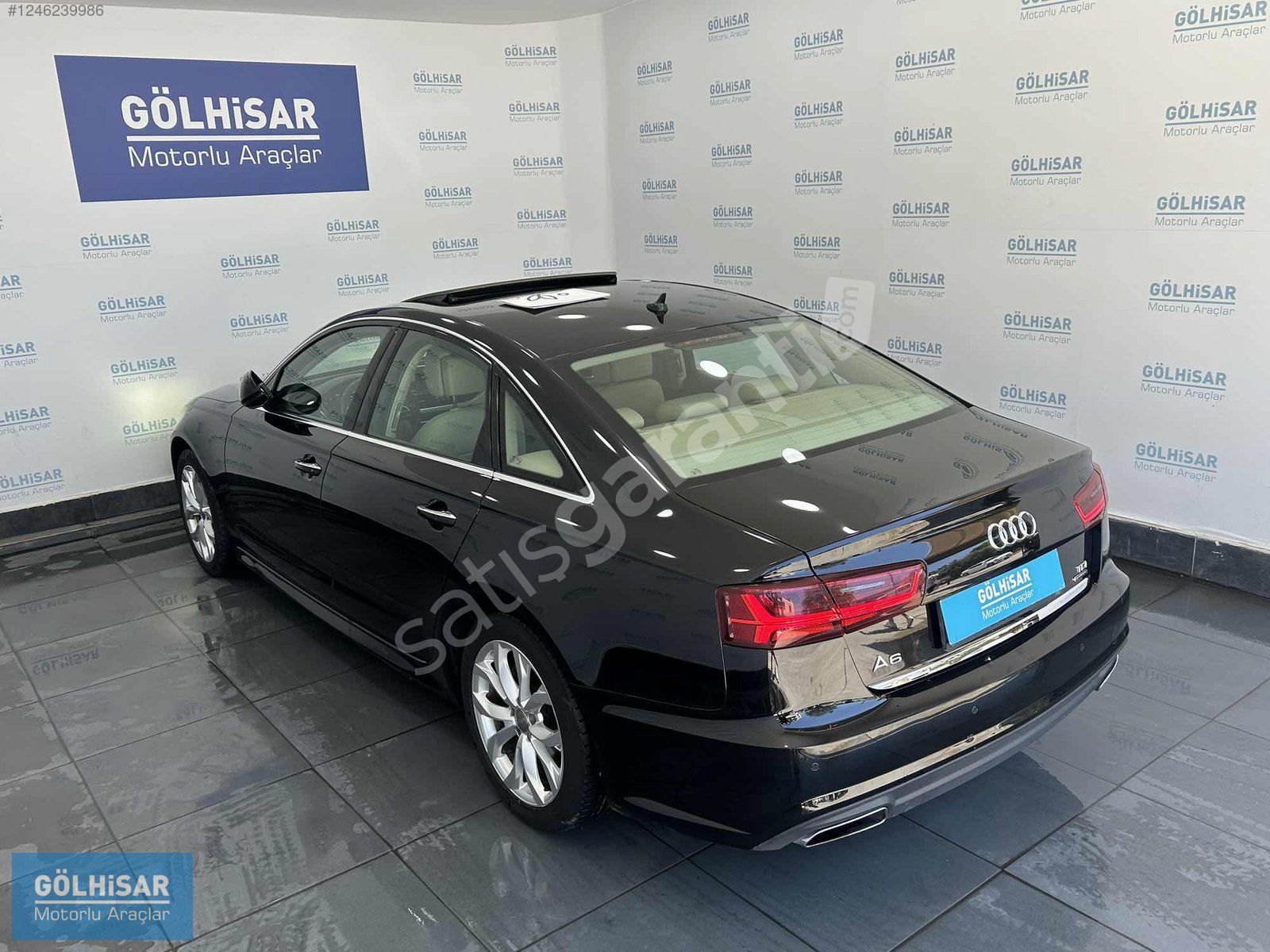 GÖLHİSAR'dan 2018 AUDİ A6 2.0 TDI Quattro BAYİ SİYAH İÇİ BEJ