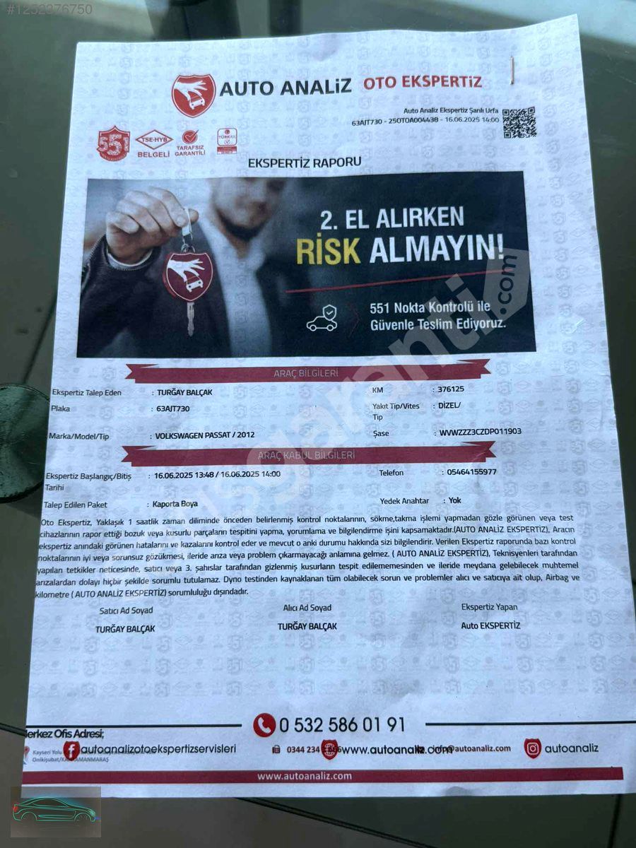 TEMİZ BAKIMLI PASSAT