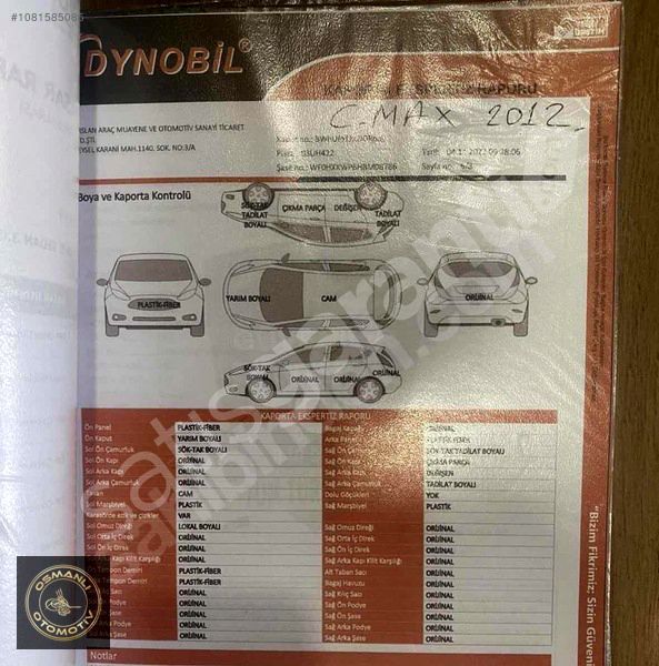 -OSMANLI-TİTANYUM/CAM TAVAN/1.6 TDCI/OTOMATİK BAGJ/GRAND C-MAX