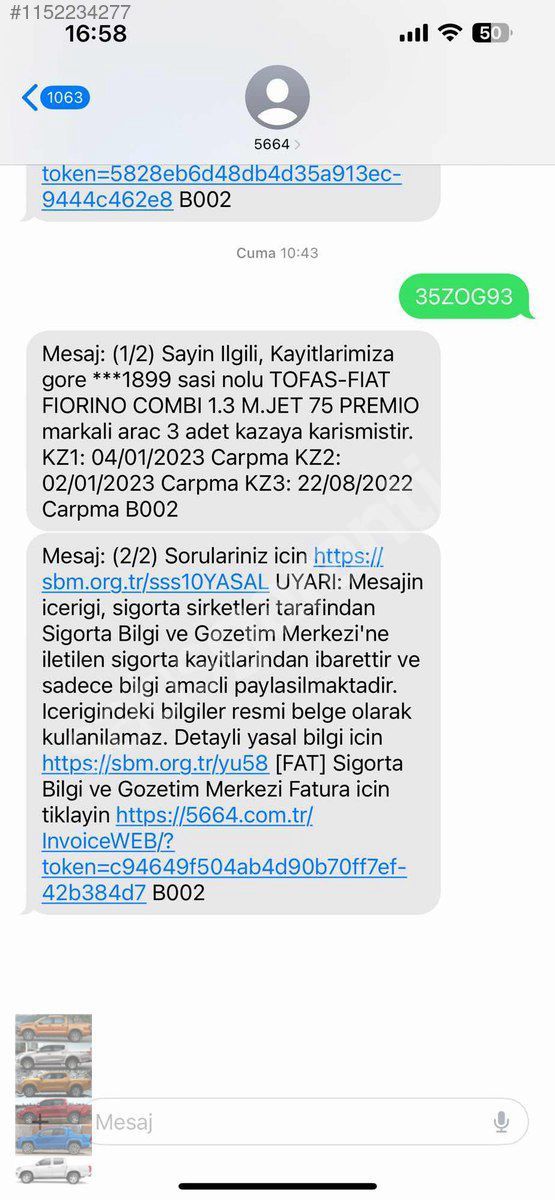 CEM OTOMOTİV DEN 2016 MODEL FIORNO 210000km HASAR KAYITSIZ