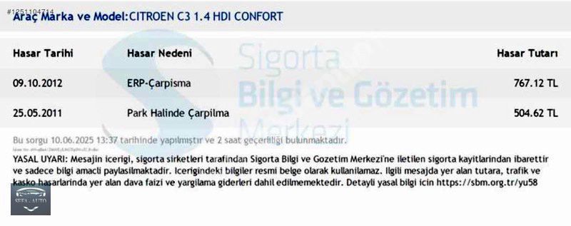 EMSALSİZ TEMİZLİKTE 148 BİN KM DE HIRPALANMAMIŞ YORULMAMIŞ C 3