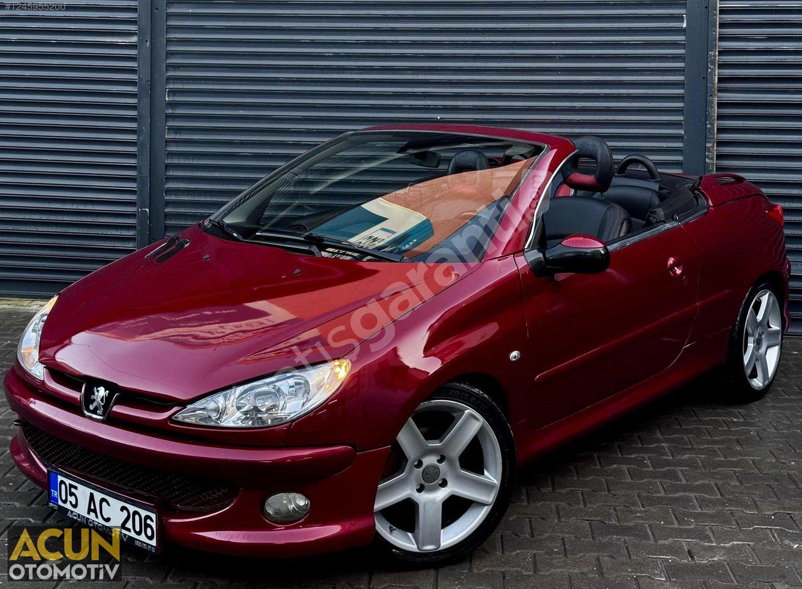 206 CC CABRİO 2.0 16V 136HP ELKT. TAVAN BOYA YENİ MOTOR TAKASLI