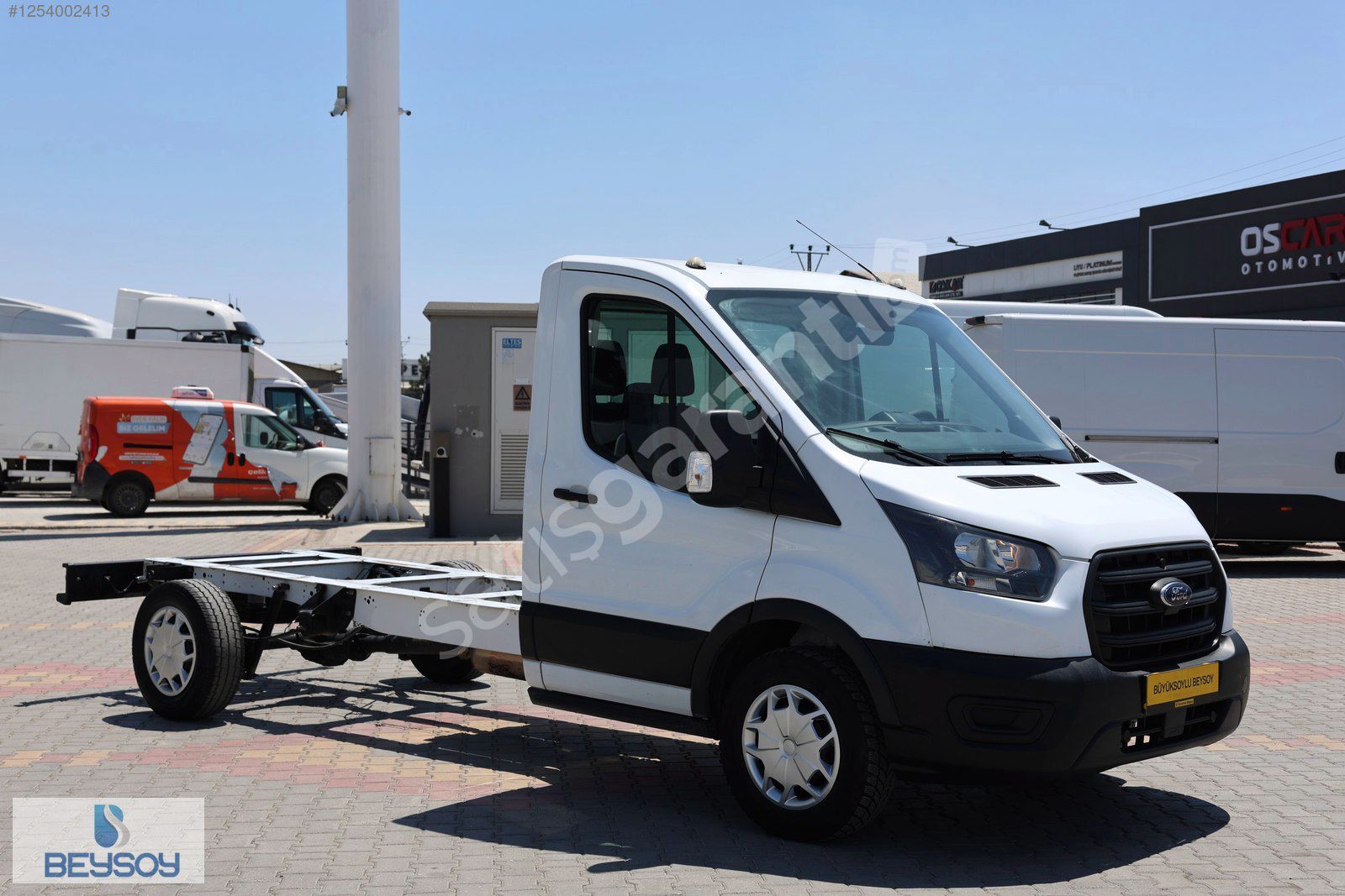BÜYÜKSOYLU BEYSOY'DAN 2021 TRANSIT 350L ŞASE KAMYONET 170 Hp A/C