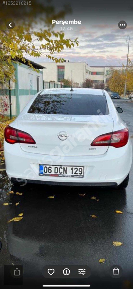 2017 ASTRA 1.6 DİZEL OTOMATİK.. HATA BOYA DEĞİŞEN YOK