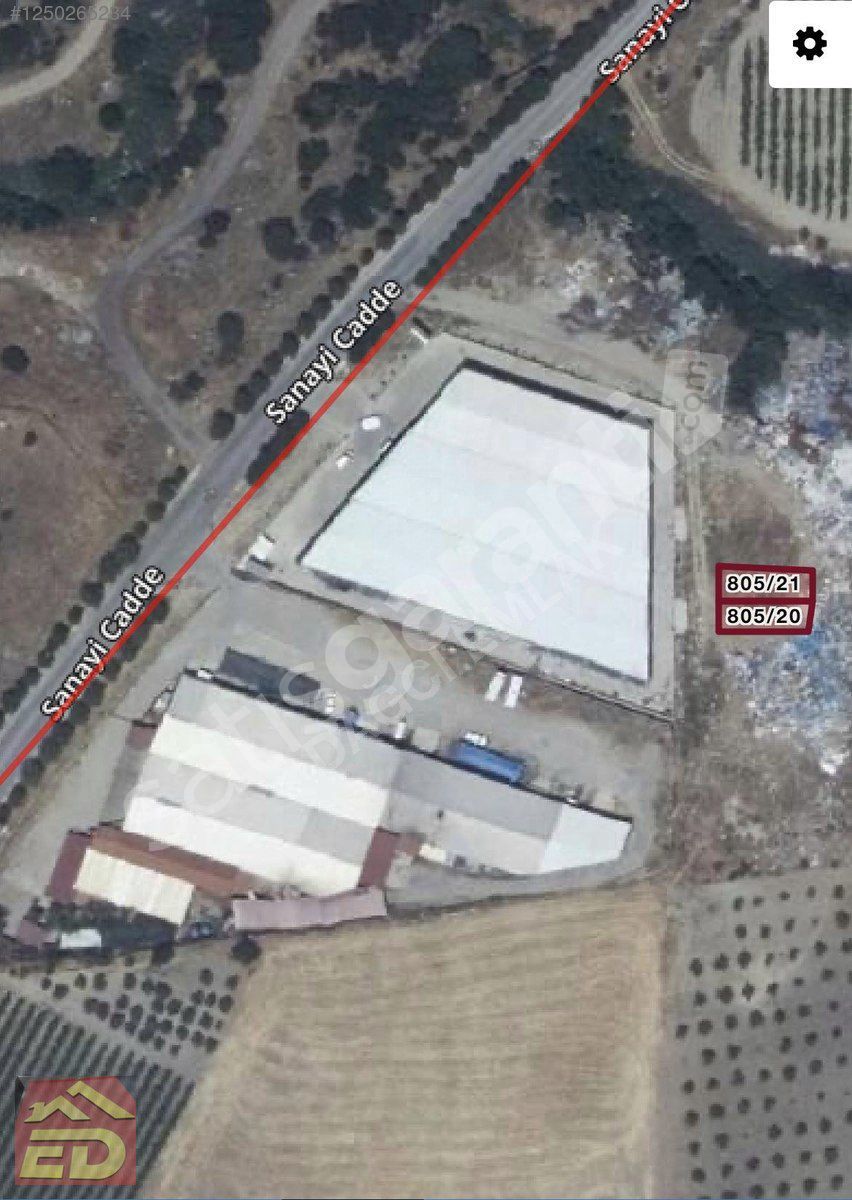 DAĞCI EMLAK BULDAN SATILIK ARSA 132 M2 SANAYİ PARSELİ