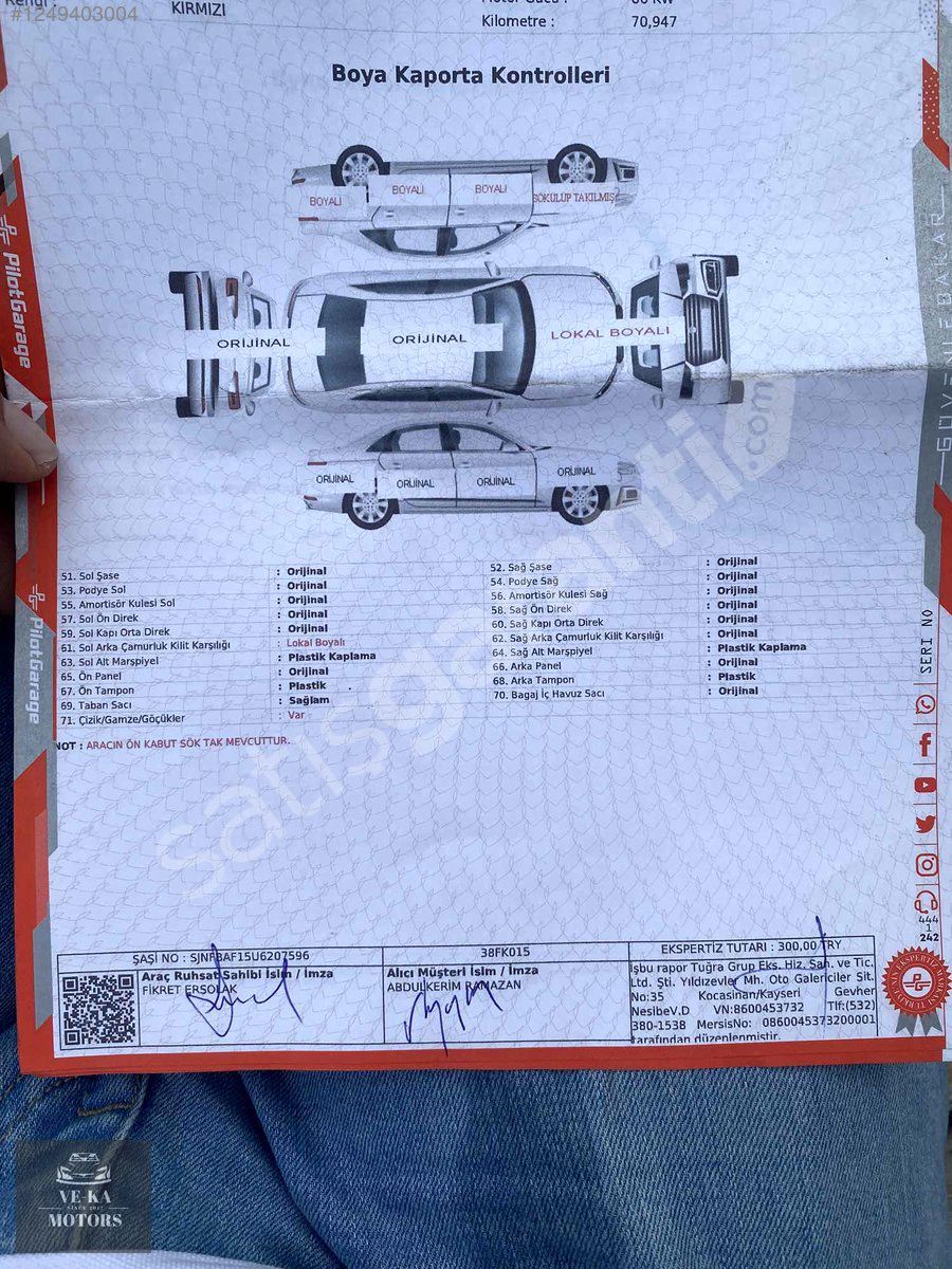 VEKA MOTORS DAN DEĞİŞENSİZ JUKE OTOMATİK