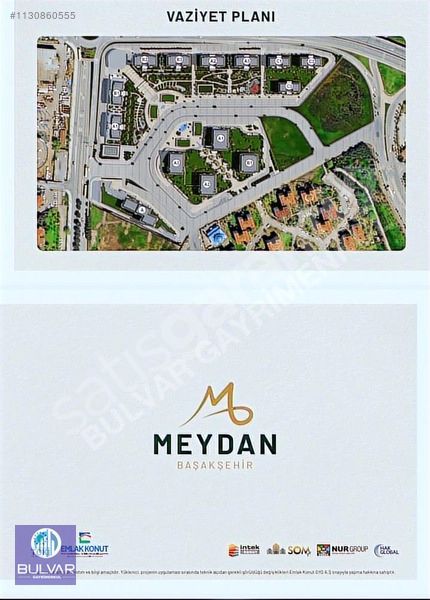 MEYDAN BAŞAKŞEHİR PROJESİNDE SÜPER KONUM SATILIK 5+1 DAİRE