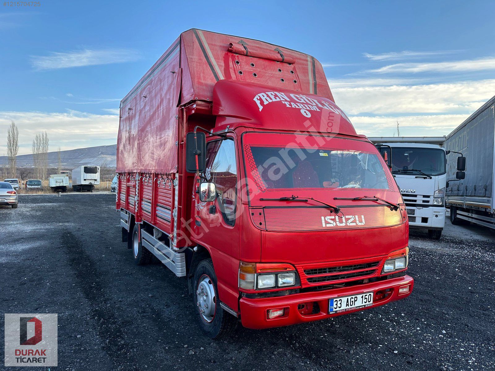 2001 ISUZU NPR AÇIK AHŞAP TENTELİ KASA