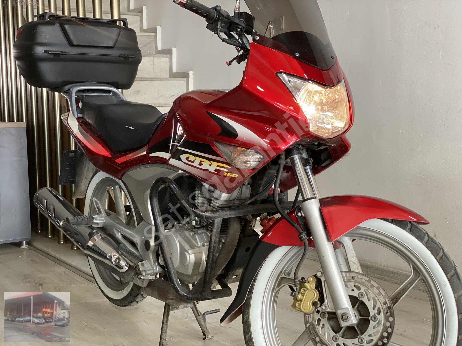 2017 Model Cbf150 Kırmızı Aşırı Temiz Özel Plaka 10AKH444