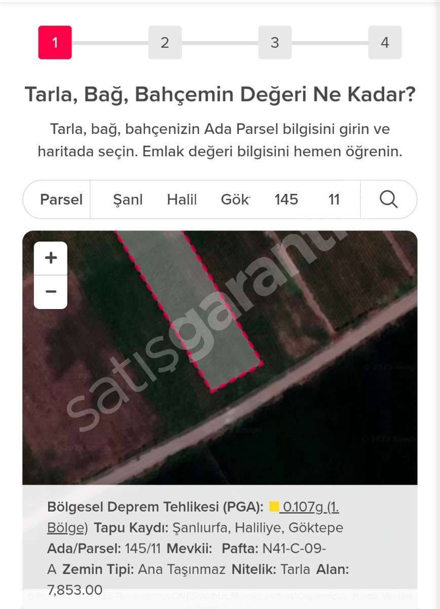 Merkez göktepe mah Şanlıurfa sahibinden müstakil tarla ev yapına müsait merkeze 10 dk