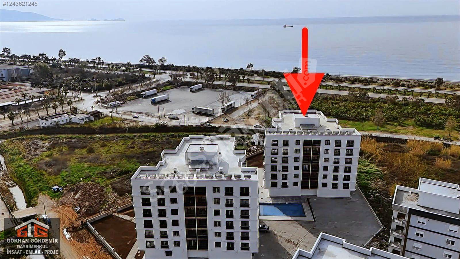 DENİZE SIFIR KONUMDA DENİZ MANZARALI 1+1 TERASLI SIFIR DAİRE