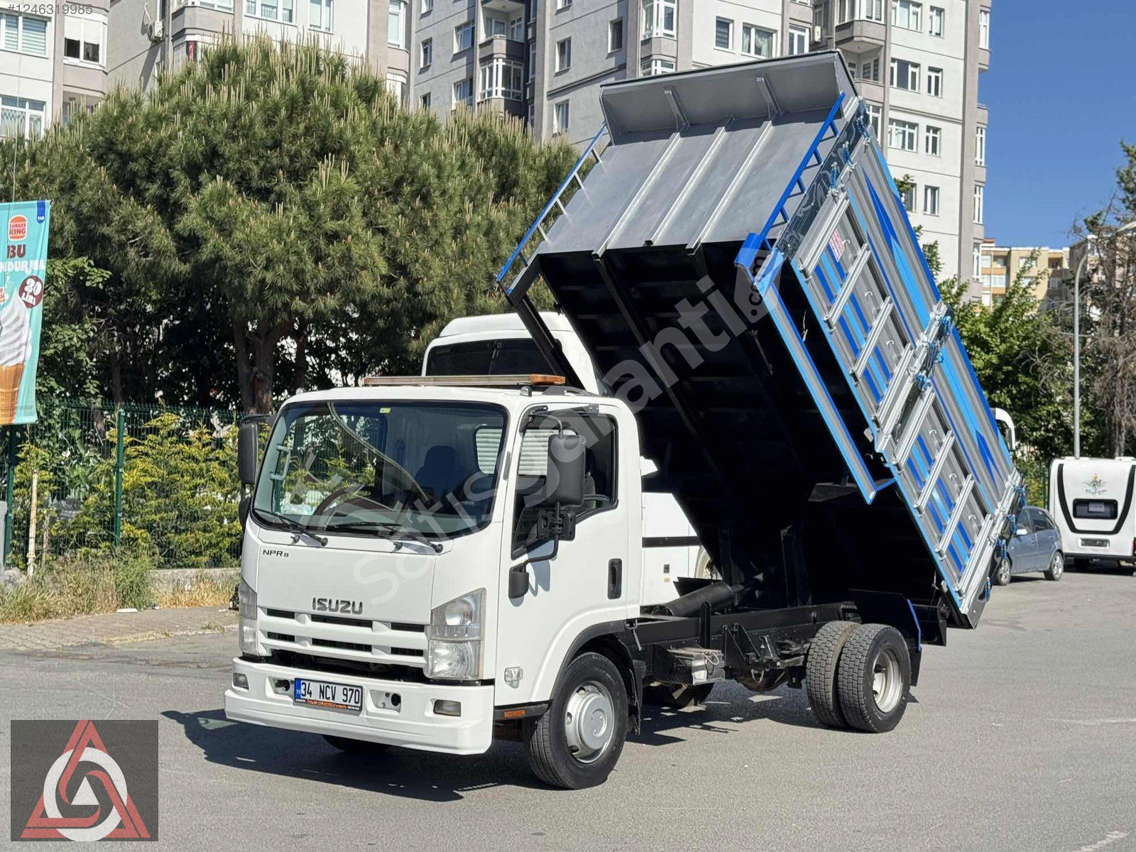 2015 İSUZU NPR KAMYON 8 AÇIK KASA DAMPER ORJİNAL ARAÇ