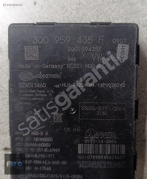 VW PASSAT B8 MQB KESSY MODÜLÜ 3Q0959435F