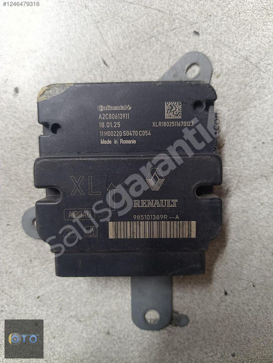 RENAULT CLİO 4 AİRBAG BEYNİ 985101389R
